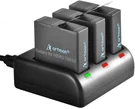 Battery Charger Set For Go Pro Hero 8/7/6/5 Black 1480 Mah. Fixed Price $49.75.