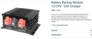 Samlex BBM-1225 Battery Backup Module 25A Or 24V. Fixed Price $100.43.