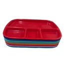Lot Of 8 Target Pillowfort Kids Divided Trays 4 Compartment Snack Plate Bpa-free. Fixed Price $22.00.