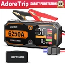 Adoretrip Jump Starter 6250A Car Battery Supersafe Lithium Power Bank Heavy Duty. Fixed Price $191.98.