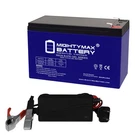 Mighty Max 12V 9AH Gel F2 Battery Compatible With Shaoxing 6-DW-7 + Charger. Fixed Price $44.99.