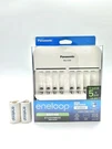 Panasonic Eneloop BQ-CC63 8 Cells Smart Charger Aaa Batteries /2AA-C Adapters. Fixed Price $52.76.