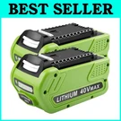 Rechargeable 40V Lithium Battery For Greenworks Power Tools. Fixed Price $133.59.