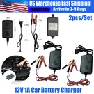 2X Car Battery Charger Maintainer 12V Trickle Rv For Truck Motorcycle Atv Auto. Fixed Price $9.90.