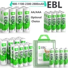 Ebl Lot Aaa Rechargeable Batteries 2800MAH 2300MAH 1100MAH Ni-mh + Box. Fixed Price $21.49.