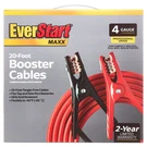 Everstart Maxx 4-GAUGE Professional Grade 20-FOOT Booster Cables. Fixed Price $35.95.