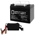 Mighty Max ML35-12INT -12V Ah Terminal Sla Agm Battery + 4AMP Charger. Fixed Price $99.99.