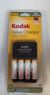 Kodak K620-PC Ni-mh Value Battery Charger-includes 4 Pre-charged Aa Sealed. Fixed Price $9.00.
