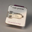 Ihip Cute Power 2.4A Dual Usb Car Charger Rapid Charging, Sleek Compact New. Fixed Price $10.00.
