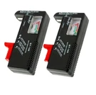 2 Pack Battery Tester Checker Monitor For Aa, C, D, 9V And Small Batteries. Fixed Price $10.00.