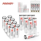 Poover Lot 1.5V Aaa Rechargeable Batteries 1200MWH 3200MWH Lithium + Charger. Fixed Price $34.40.