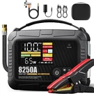 Jfegwo 8250A Heavy Duty Jump Starter With Air Compressor, 32000MAH 65W Fast C.... Fixed Price $428.03.