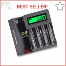 Deleepow 1.5V Rechargeable Aa Batteries 3400MWH, 4-PAC. Fixed Price $36.28.