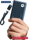Iniu Portable Charger, Ultra Slim 10000MAH 45W Pd Power Bank, Fast Charging Mini. Fixed Price $35.73.