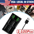 Usb Smart Battery Charger FOR18550 14500 16340 Rechargeable Li-ion Batteries Lot. Fixed Price $39.94.