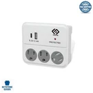 5-OUTLET Surge Protector Wall Tap With Dual Usb Charging & Safety Cover. Fixed Price $25.67.
