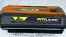 Tested-ryobi OP40204 40V 2.0 Ah Lithium-ion BATTERY-B2B4-11. Fixed Price $35.99.