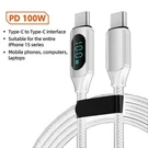 100W 1M/2M Type To Pd Fast Charging Quick Charger Usb Displa. Fixed Price $14.00.