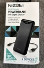 Nizoni 10000 Mah Powerbank With Digital Display Color Black New Unopened. Fixed Price $11.95.