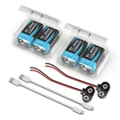 4X Rechargeable BATTERIES1300MAH &usb Volt Block Battery Cable Clip. Fixed Price $19.98.