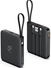 Vrurc 10000MAH Power Bank Black, Built-in Cables, Fast Charge, Led Display. Fixed Price $20.99.