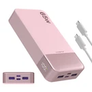 Juovi Pink Power Bank 20000MAH 65W Pd Charging Portable External Battery Backup. Fixed Price $34.79.
