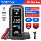 Topdon 16000MAH 2500A 12V Car Jump Starter Power Pack Portable Battery Charger. Fixed Price $84.99.