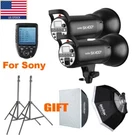 Us 800W 2X Godox SK400II 2.4G Studio Flash Strobe+xpro-s Trigger+softbox Fr Sony. Fixed Price $447.00.