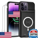 Iphone 14 Max Battery Case 10800MAH Wireless Charging Protective Cover. Fixed Price $64.26.