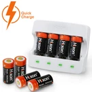 Hixon Arlo Camera Rechargeable Batteries CR123A 3.7V Battery & Charger Kit. Fixed Price $32.99.