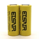2PCS Etsair 26650 Battery 12800MAH 3.7V Li-ion Rechargeable Cell For Led Torch. Fixed Price $10.10.