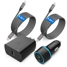 Usb-c Charger, 2-PACK Watt Samsung Super Fast 6.6FT, Black. Fixed Price $35.94.