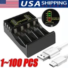 Universal Usb Battery Charger 100%FAST Aaa Rechargeable Batteries Lot. Fixed Price $380.29.