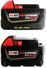 (2) Genuine Milwaukee 48-11-1828 3.0 Ah Batteries Xc Red Lithium Volt. Fixed Price $119.97.