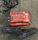 Hilti 4-22 22V Li-ion Battery Charger + 2X 5200MAH Batteries Red. Fixed Price $300.00.
