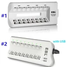 Ebl 8-SLOT Battery Charger Port For Aaa Ni-mh Ni-cd Rechargeable Batteries. Fixed Price $20.19.
