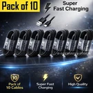 10X Type To Usb-a Fast Cable Cord Charging Quick Charger Bulk Wholesale. Fixed Price $11.75.
