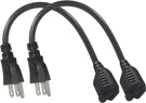 Sparking 2 Pack Short Power Extension Cord Cable Ft Outlet Saver Sjt 16 Awg. Fixed Price $8.99.