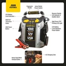 Stanley J509 Jump Starter Portable Power Station 1000 Peak Amp Battery Booster. Fixed Price $79.97.