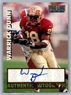 1997 Score Board Pro Line - Warrick Dunn (rc, Au). Fixed Price $33.99.