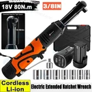 18V Electric Cordless Ratchet 3/8"RIGHT Angle Wrench Impact Power Tool 2 Battery. Fixed Price $56.99.
