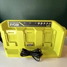 Untested Open Box Ryobi 40V Triple Battery Charger. Fixed Price $85.00.
