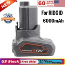 12V 6.0AH Lithium Battery For Ridgid L1240 R82049 R82048 R82007 R82009 AC82049. Fixed Price $22.99.