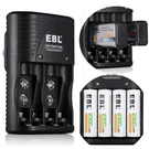 Universal Ebl Battery Charger For 9V Aaa Ni-mh Ni-cd Rechargeable Batteries. Fixed Price $12.59.