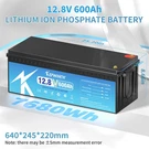 LIFEPO4 12V 600AH Lithium Battery Bms Deep Cycles Solar Marine Rv Household Tool. Fixed Price $755.00.