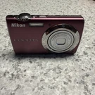 Nikon Coolpix S220 10.0MP Digital Camera Plum: 2GB Sd, Charger, Battery, Tested. Fixed Price $95.00.