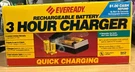 Vintage 1992 Eveready 3 Hour Charger Rechargeable Battery Quick Tested Works. Fixed Price $12.00.