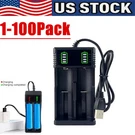 Usb Smart Battery Charger FOR18550 14500 16340 Rechargeable Li-ion Batteries Lot. Fixed Price $63.88.