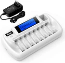 Bonai 8+1 Bay Battery Charger With Lcd Display For Rechargeable Aa/aaa Nimh/n. Fixed Price $24.90.