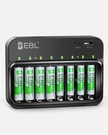 Ebl Aaa 9V Smart Battery Charger With (4* + )rechargeable Batteries. Fixed Price $24.99.